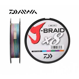 DAIWA J-BRAID 8 BRAID 300M (צבעוני)  MC P.E. #0.8 0.10MM  - חוט 