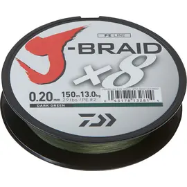 DAIWA J-BRAID 8 BRAID 150M (ירוק) DG P.E #1 0.13MM  - חוט 