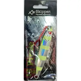 SKIPPER PIRATE JIG 50G GLOW ZEBRA 