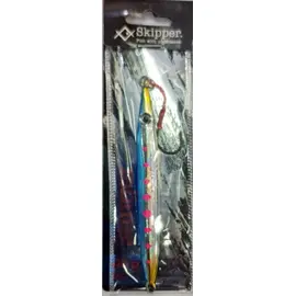 SKIPPER STINGER JIG 40G BLUE CHROME PINK DOT 003 