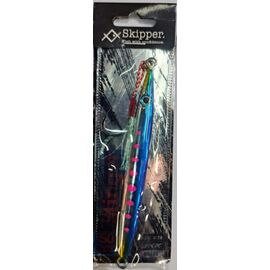 SKIPPER STINGER JIG 50G BLUE CHROME PINK DOT 003 