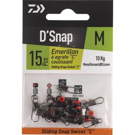 DAIWA SLIDING SNAP SWIVEL MEDIUM 