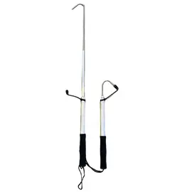 SKIPPER TELESCOPIC FISH GAF 90 CM  - גנץ' מתכת ידית אלומיניום טלסקופית 