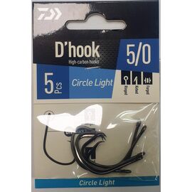DAIWA D'Hook CIRCLE LIGHT HOOK NO. 5/0 