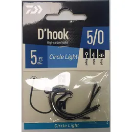 DAIWA D'Hook CIRCLE LIGHT HOOK NO. 5/0 