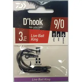 DAIWA LIVE BAIT KING HOOK NO. 9/0 