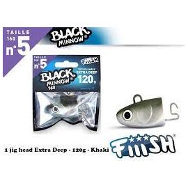 FIIISH BLACK MINNOW JIG HEAD NO.5 