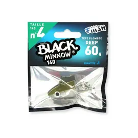 FIIISH BLACK MINNOW JIG HEAD NO.4 BM347 60G KAKI 