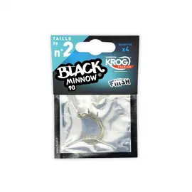 FIIISH BLACK MINNOW HOOKS BM147 NO. 2 