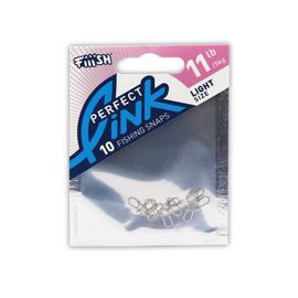 FIIISH PERFECT LINK LURE CLIP GAM373 LIGHT 11LB 10PCS 
