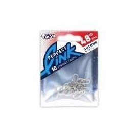 FIIISH PERFECT LINK LURE CLIP GAM382 X-STRONG 48LB 10PCS 