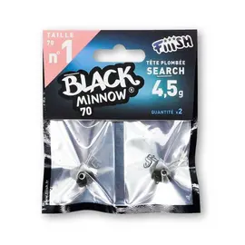 FIIISH BLACK MINNOW JIG HEAD NO.2 BM766 4.5G KAKI 