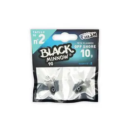 FIIISH BLACK MINNOW JIG HEAD NO.2 BM024 10G BLUE 