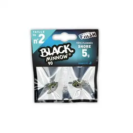 FIIISH BLACK MINNOW JIG HEAD NO.2 BM018 25G KAKI 