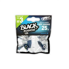 FIIISH BLACK MINNOW JIG HEAD NO.3 BM043 25G BLUE 