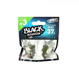 FIIISH BLACK MINNOW JIG HEAD NO.3 BM346 37G KAKI 