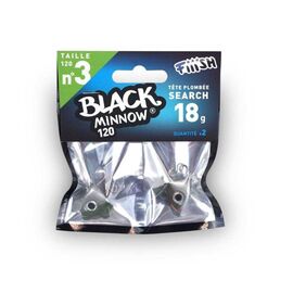 FIIISH BLACK MINNOW JIG HEAD NO.3 BM626 18G KAKI 