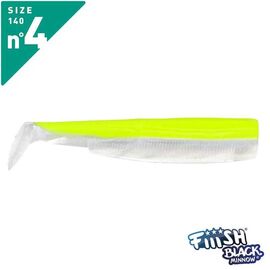 FIIISH BLACK MINNOW NO.4 BM356 FLUO YELLOW - רק גופים 