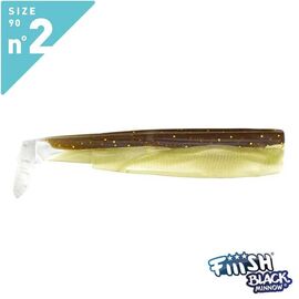 FIIISH BLACK MINNOW NO.2 BM020 Brown Glitter - רק גופים 