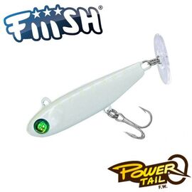 FIIISH POWER TAIL SLOW 38MM 4.8G PWT806 White Morning 