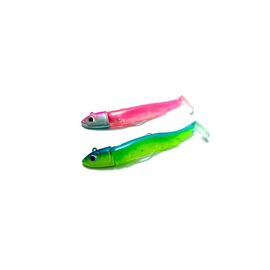 FIIISH BLACK MINNOW DUBLE COMBO NO.1 6G BM907 Sleepy Green-Pink Fluo 