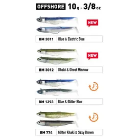 FIIISH BLACK MINNOW DOUBLE COMBO NO.2 OFFSHORE 10G 