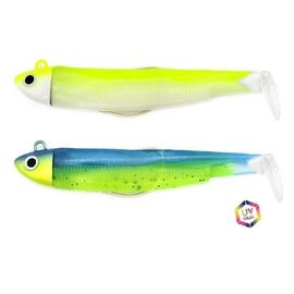 FIIISH BLACK MINNOW DOUBLE COMBO NO.2 SEARCH 8G BM919 Yellow Fluo-Sleepy Green 
