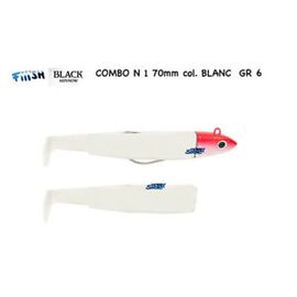 FIIISH BLACK MINNOW COMBO NO.1 6G BM494 RED-WHITE 