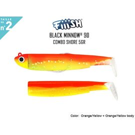 FIIISH BLACK MINNOW COMBO NO.2 5G BM498 Orange Yellow 