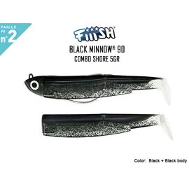 FIIISH BLACK MINNOW COMBO NO.2 5G BM499 Black 