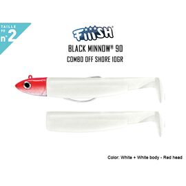 FIIISH BLACK MINNOW COMBO NO.2 10G BM497 Red Head 