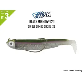 FIIISH BLACK MINNOW COMBO NO.3 SHORE 12G BM781 Green Morning 