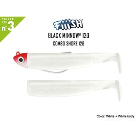 FIIISH BLACK MINNOW COMBO NO.3 SHORE 12G BM505 RED HEAD 