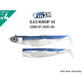 FIIISH BLACK MINNOW COMBO NO.4 40G BM200 Blue 