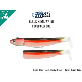 FIIISH BLACK MINNOW COMBO NO.4 OFFSHORE 60G BM787 Candy Green 