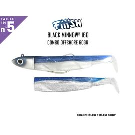 FIIISH BLACK MINNOW COMBO NO.5 OFFSHORE 60G BM205 Blue 