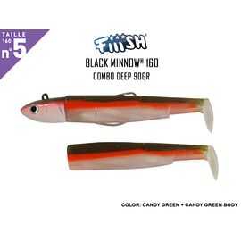 FIIISH BLACK MINNOW COMBO NO.5 DEEP 90G BM793 Candy Green 