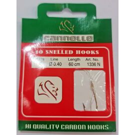 CANNELLE SNELLED HOOKS 1336 SIZE 10 - קרס  קשור עגול/נורבגי 