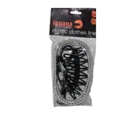 IGUANA ELASTIC CLOTHES LINE +  - חבל כביסה עם אטבים 