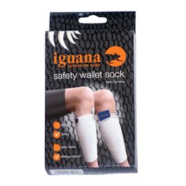 IGUANA SAFETY WALLET SOCK - גרב כספת עם סקוטש שחור 