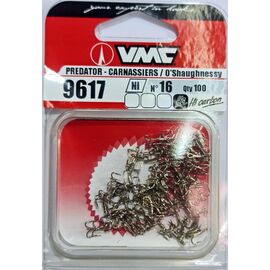 VMC 9617NI TREBLE HOOK SIZE 16-18 100PCS. - קרס משולשת ניקל 100 יח 