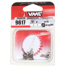 VMC 9617BZ TREBLE HOOK SIZE 14 100PCS. - קרס משולשת ברונזה 100 יח 
