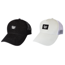 APIA DENIM MESH CAP WHITE 