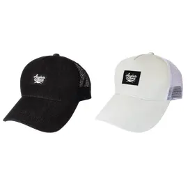 APIA DENIM MESH CAP WHITE 