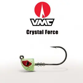 JIG HEAD VMC 259 CRYSTAL FORCE HEAD PHOSPHOR 4Pcs. 6/0 18G - קרס 