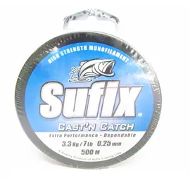 Sufix Cast 'n Catch Green 125g 500m 0.28mm 4.4kg - חוט ניילון 