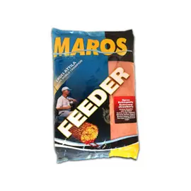MAROS MIX EXTRA FEEDER 1KG MAEX110 STRAWBERRY FLAVOR - תערובת לקרפיון בטעם תות 