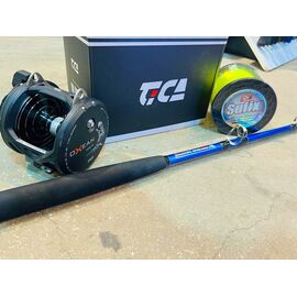 TROLLING COMBO - MARINER TROLLING 50-80LB+TICA OX50TS+SUFIX ULTRA SUPREME 50LB 1000M - סט לטרולינג