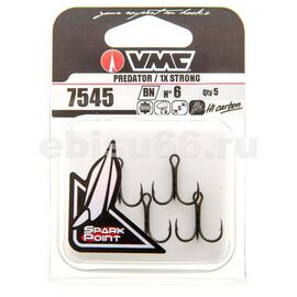 VMC 7545BN Spark Point X-Strong  treble 5Pcs. - קרס משולש 