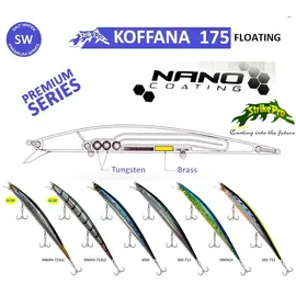 Strike Pro  EG-145B 175F KOFFANA  Slingshot Minnow 17.6CM 28.2G - דמוי 